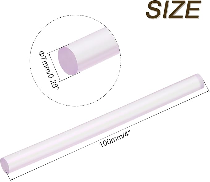 uxcell 30pcs 7mm x 100mm Mini Hot Glue Sticks - Image 2