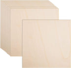 12 Pack Basswood Sheets for Crafts-16 x 16 x 1/8 Inch- 3mm Thick Plywood Sheets by AWIZOM