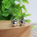 Acxico 30pcs cauldron Charms Antique Silver Tone cauldron charm pendants 12x9mm - Image 5