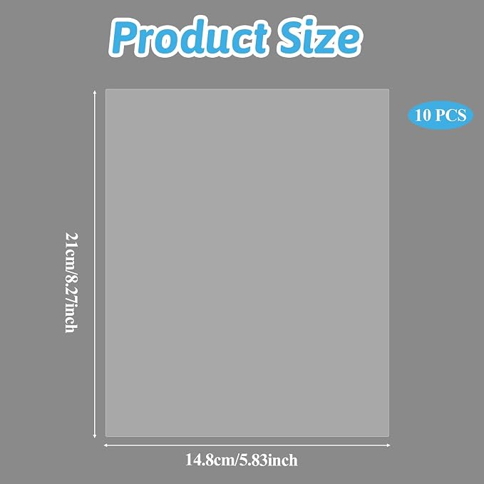 10 PCS Heat Resistant Clear Acetate Sheets - Image 2