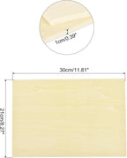MECCANIXITY 3pcs Basswood Sheets 12 x 8 x 3/8 Inch Unfinished Wood Boards - Image 2