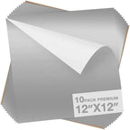Dysania Silver Heat Transfer Vinyl, 10 Pack 12 x 12in Silver HTV Vinyl | Iron by Dysania