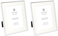 Isaac Jacobs 7x9 White Metal Rope Border Picture Frame, Horizontal & Vertical by IsaacJacobs