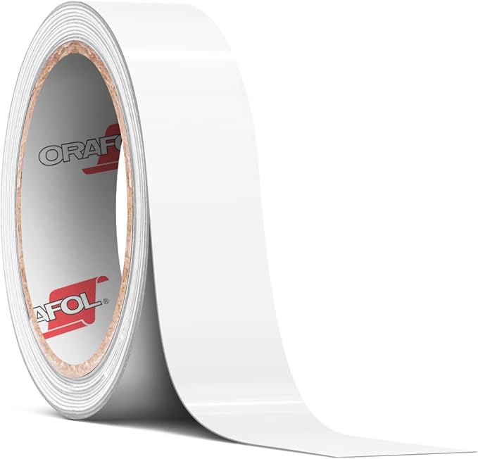 ORACAL 651 Gloss White Permanent Vinyl Tape Roll – Premium Adhesive Film by Orafol