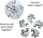BePuzzled | Spiral Hanayama Metal Brainteaser Puzzle Mensa Rated Level 5 - Image 5