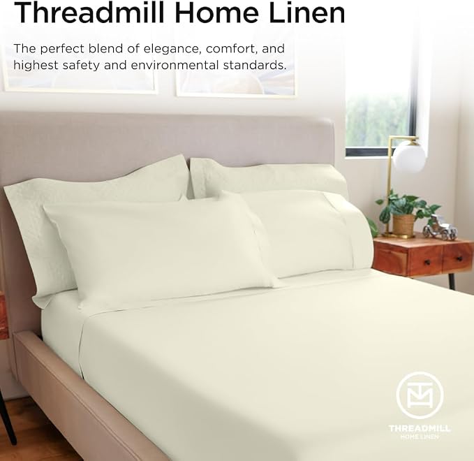 Threadmill Luxury 800 Thread Count Twin 100% Cotton Sheets - Image 8
