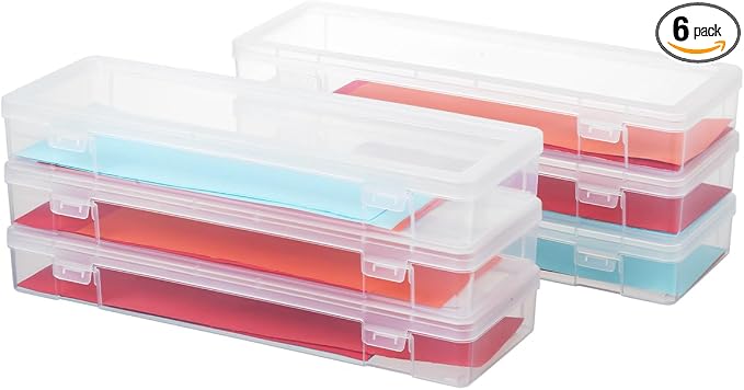 novelinks Plastic Pencil Boxes and Small Plastic Containers by novelinks
