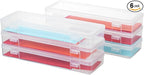novelinks Plastic Pencil Boxes and Small Plastic Containers by novelinks