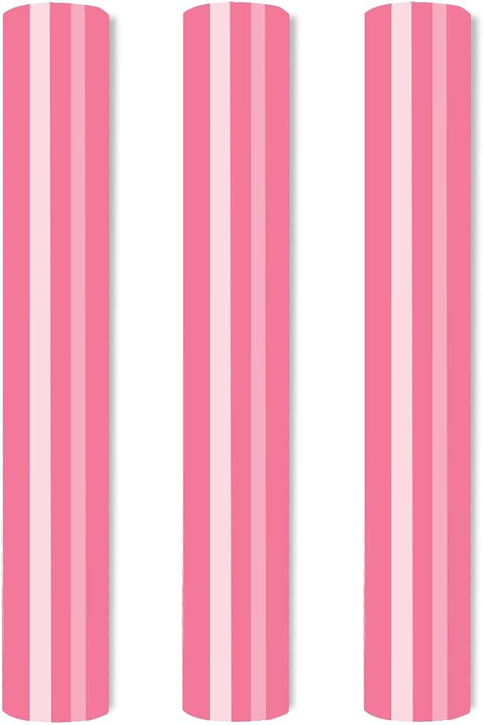 Pink Color Puff Vinyl Heat Transfer 12"x10"-3 Sheets | Iron on Puff Vinyl Heat by Venitor