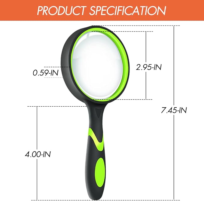 Leffis 2 Pack 10X Magnifying Glass - Image 4