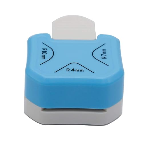 QIQQIKIN Paper Corner Rounder 3 in 1 （R4mm+R7mm+R10mm）， Punches by QIQQIKIN