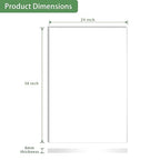 Lesnlok 24 x 36 Frosted Acrylic Sheet 1/4 inch Thick 6mm 1 Piece Bouble Sided - Image 2