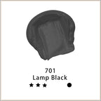 Artecho Lamp Black Acrylic Paint 500ml / 17oz Large Bottle | Semi Glossy Finish - Image 2