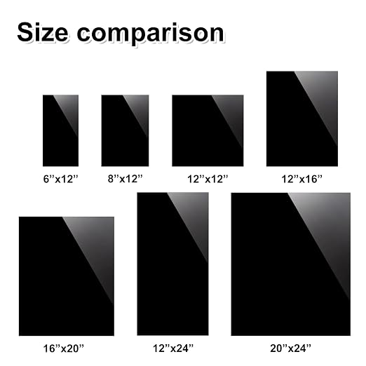 KINLINK 16x20 Plexiglass Sheets 1/8 inch Thick - 3mm Black Cast Acrylic Sheet - Image 7