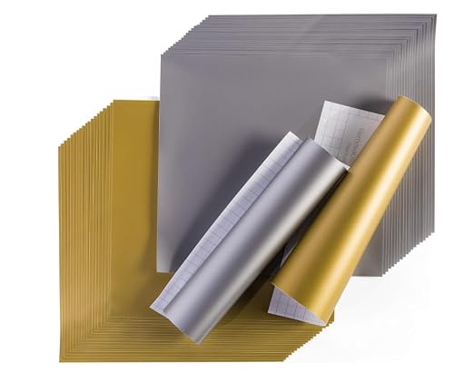 Cricut Premium Permanent Vinyl Roll 2-Pack Silver & Gold - Image 2