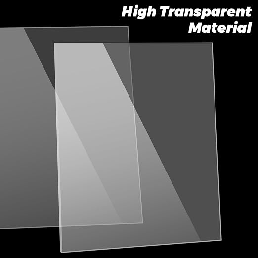 3/8" Acrylic Sheet 15.7”x 11.8”High Transparent Plastic Acrylic Board - Image 5