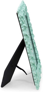 Laura Ashley 5x7 Mint Green Flower Textured Hand-Crafted Resin Picture Frame - Image 3