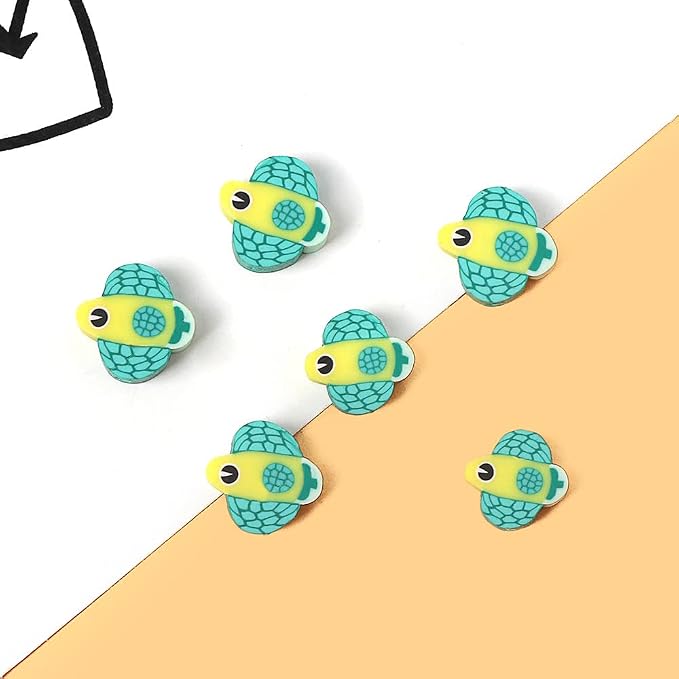 100pcs Mixed Tropical Fish Polymer Clay Spacer Beads - Image 6