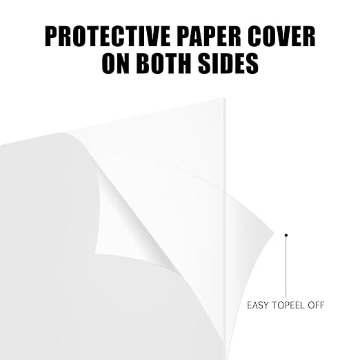 8-Pack Plastic Sheet, 8.3 x 11.7 Inch 0.02 Inch Thick Transparent Clear - Image 3