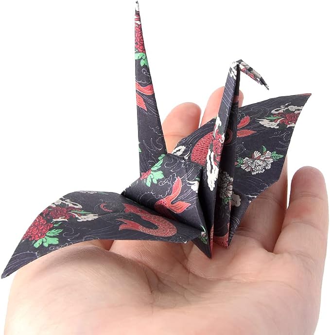 Origami Paper Kit 50 Sheets 6 Inch Square Double Sided Color 50 Vivid Japanese - Image 5