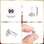 ELANE 100 Pcs Thumb Tacks for Wall Hangings, Flat Thumb Tacks and Push Pins - Image 2