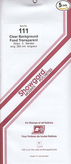 Strip Style Stamp Mounts Size 111 Clear by Showgard