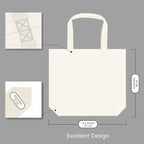 TOPDesign 12-Pack Super Strong Large 12oz Cotton Canvas Tote Bags, Reusable - Image 5