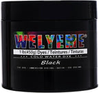 Cold Water Dye Black 1lb, Tie Dye Powder, Fabric Dye Powder by WELYEME