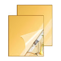 2 Pcs 12 x16 Inch Gold Acrylic Mirror Sheet, 1/8 Inch Thick Opaque Glossy Mirror by CEUQIESO