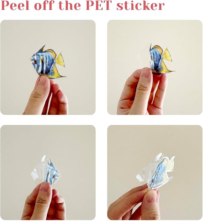 200 Pcs Clear PET Stickers - Image 3