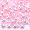1000PCS Mixed Sizes 3/4/5/6/8/10mm Flatback Half Round Pearls Gems by Unknown
