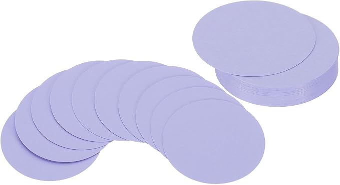 PATIKIL 2inch Circle Card Stock, Light Purple by PATIKIL