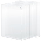 Beeveer Polycarbonate Clear Plastic Sheet 6 Pcs 8" x 10" Flexible Plastic Sheet by Beeveer