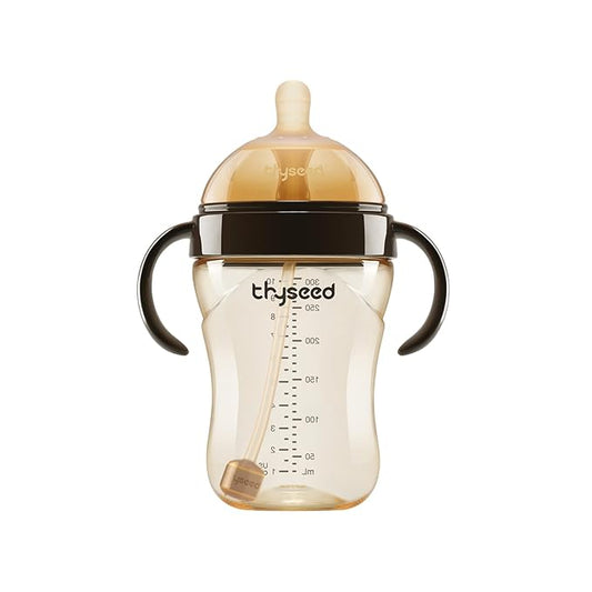 Thyseed PPSU Natural Breast-Like Bottle with Nipple(7-10 Months),10oz，1pack