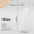 KINLINK 12x24 Plexiglass Sheets 1/8 inch Thick, 3mm Clear Cast Acrylic Sheet - Image 2