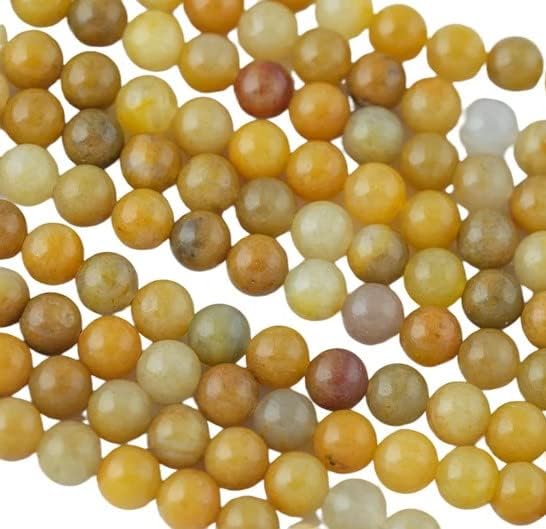 Zenkeeper 116 Pcs Yellow Jade Beads - Image 4