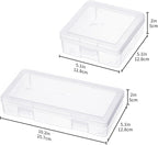 novelinks Clear Pencil Box and Small Plastic Storage Containers - Image 3
