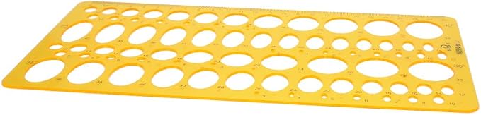 Utoolmart Geometric Drawing Template Measuring Ruler 25cm - Image 2
