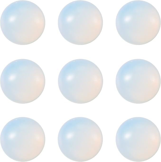 FASHEWELRY 50Pcs Synthetic Opalite Cabochons Flat Back Gemstone Cabochons 12mm by FASHEWELRY