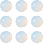 FASHEWELRY 50Pcs Synthetic Opalite Cabochons Flat Back Gemstone Cabochons 12mm by FASHEWELRY