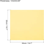 MECCANIXITY EVA Foam Sheets Light Yellow 19.7 Inch x 19.7 Inch 1mm Thick Crafts - Image 2