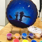 Unfinished Natural with Tree Bark Wood Slices 10 Pcs 4.2-4.7 inch Disc Coasters - Image 4