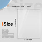 KINLINK 11x14 Plexiglass Sheets 1/24 inch Thick, 1mm Clear PET Plastic Sheet - Image 2