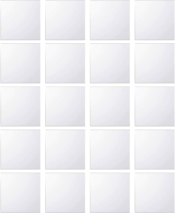 Acrylic Sheets 20PCS Large Quantity Premium Material Lightweigh Transparent by RISHORI