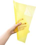 10-Pack A4 Colored PVC Flexible Plastic Sheets, 0.3mm Yellow Transparent Film by GreatValueGreaterQuality