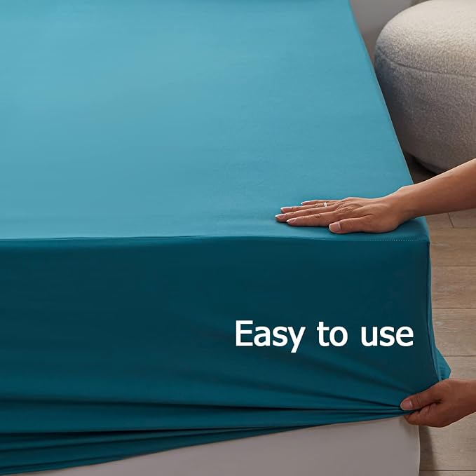 Bedding TwinXL Size Fitted Sheet Only-TwinXL Size Deep Pocket Bottom Fitted - Image 6
