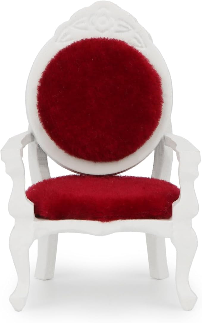 Dollhouse Chair 2PCS Miniature Furniture Retro Vintage Chair Wooden Accessories - Image 7