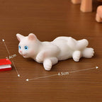 Dollhouse Cats w/ 1/12 Scale Accessories Mini Furniture Model Wooden Miniature - Image 7
