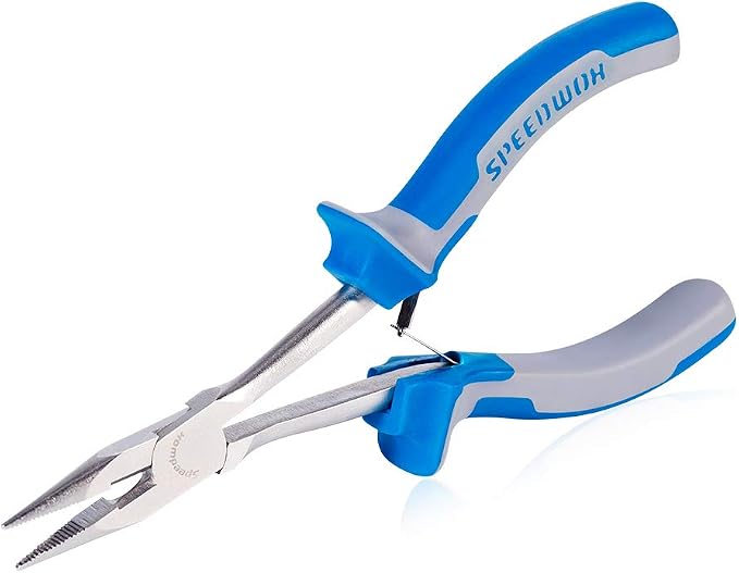 SPEEDWOX Long Reach Long Nose Pliers 6 Inches Mini Wire Cutter Side Cutting by SPEEDWOX