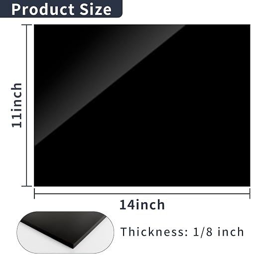 1/8 Thick 11 x 14 inch Acrylic Sheets - Image 2